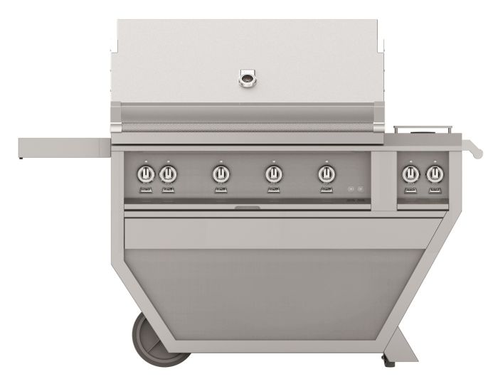 Hestan 42inch Freestanding Gas BBQ Grill with Sear, Rotisserie, and