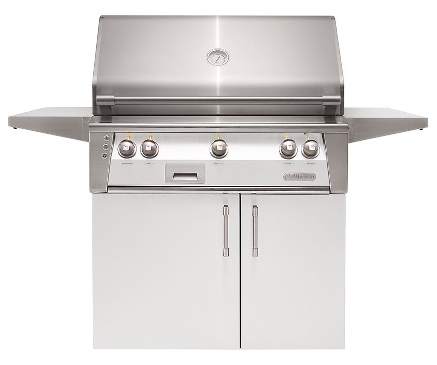 Industrial gas grill mechanism with chains and gears attached to a metal frame