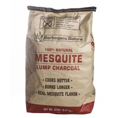Barbeques Galore Lump Charcoal - Mesquite - 20 Lbs.
