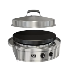 Evo Affinity 25G Built-In Flattop Propane Grill w/ Non-Stick Ceramic Clad Coating - 10-0095-LP-C