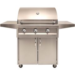 Artisan Professional 32-Inch 3-Burner Freestanding Propane Gas Grill With Rotisserie - ARTP-32C-LP