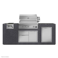 DCS 4-PC Bundle w/ 36" Series 9 Built-In Grill, Door/Tank Combo, Double Side Burner, Trash - Natural Gas