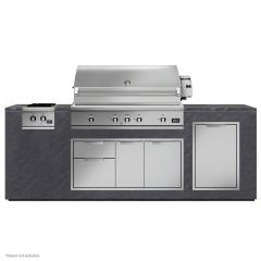 DCS 4-PC Bundle w/ 48" Series 9 Built-In Grill, Door/Tank Combo, Double Side Burner, Trash - Propane