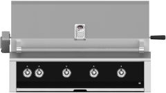 Hestan 42" Built-In Grill with Sear, Rotisserie and U-Burner-Stealth-Black-Propane