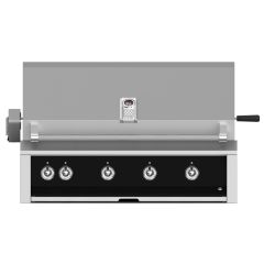 Hestan 42" Built-In Grill with Sear, Rotisserie and U-Burner-Stealth-Black-Natural Gas