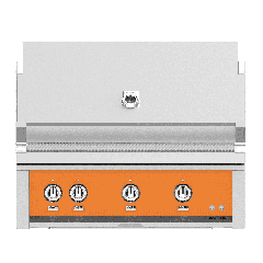 Hestan Steeletto 36" Built-in Grill Trellis, with Sear, and Rotisserie-Orange-Propane