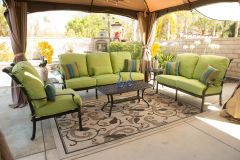 3pc Ariana Set (with decorative pillows, 2 accent tables and coffee table)