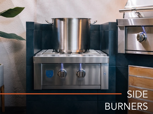 American Made Grills Outdoor Kitchen Side Burners