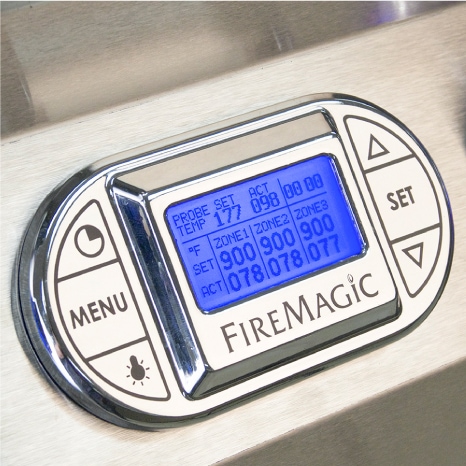 Fire Magic Chrome Digital Thermometer With Meat Probe