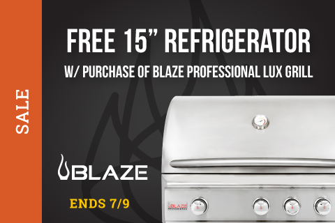 2024 Blaze Preseason Sale - Free Refrigerator w/ Select Grills