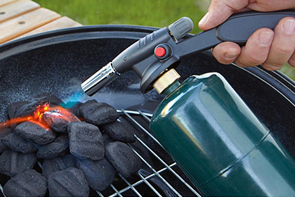 charcoal propane torch