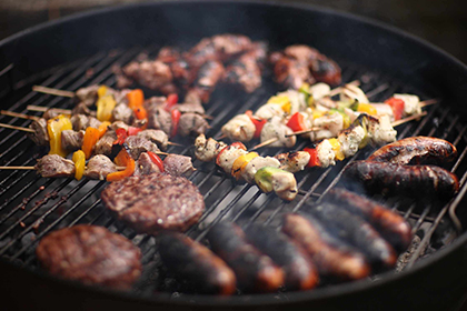 charcoal cooking versatility