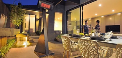 freestanding gas electric patio heater