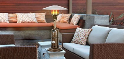 tabletop patio gas electric heater