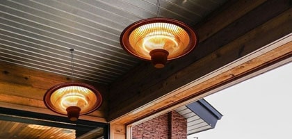 hanging gas and electric patio heaters