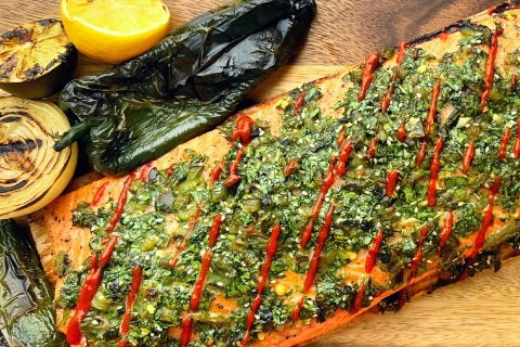 Grilled Cedar Plank Salmon