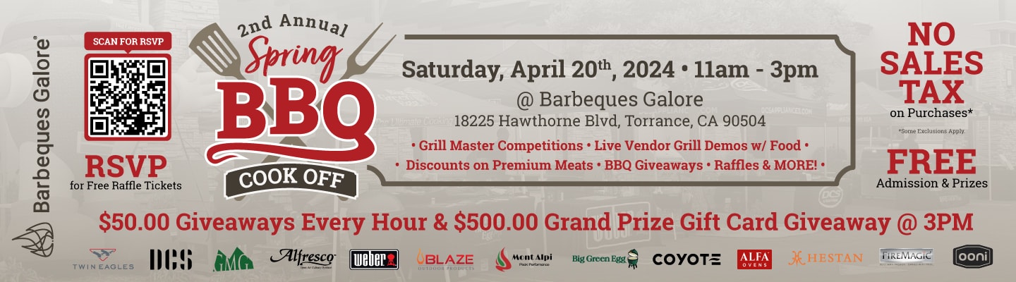 Spring BBQ Cook Off - Saturday, April 20th, 2024 • 11am - 3pm