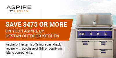Save $475 or more on your Aspire by Hestan Outdoor kitchen