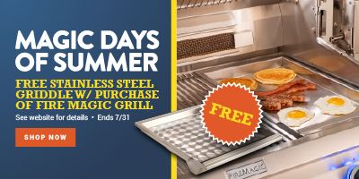 Free Stainless Steel Griddle w/ Purchase of Fire Magic Grill