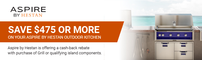 Save $475 or more on your Aspire Outdoor kitchen