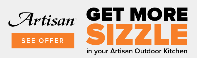 Free Griddle-Top for your Artisan Outdoor kitchen