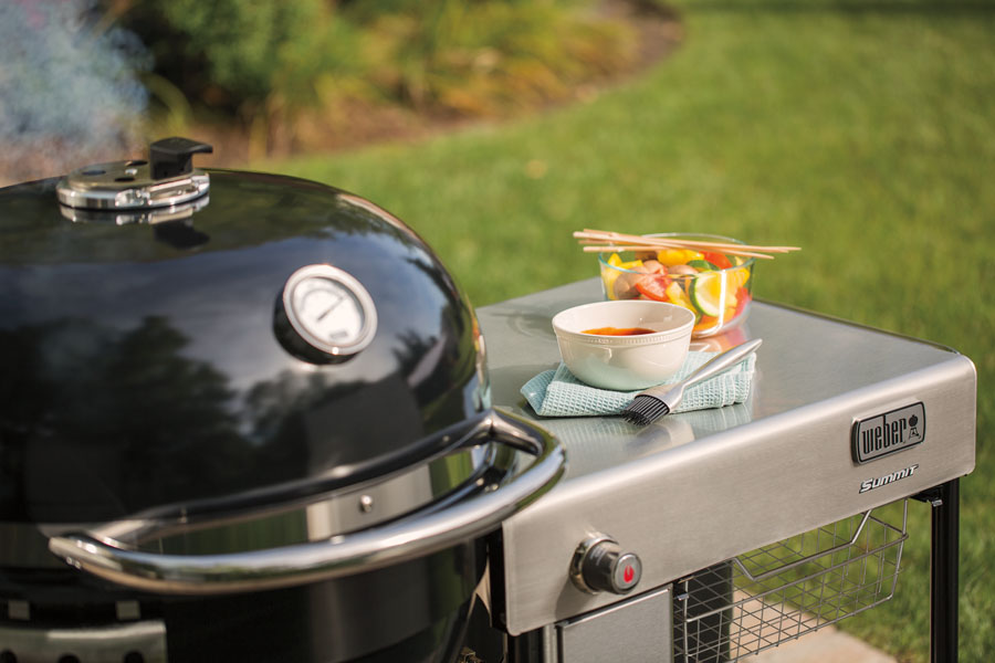 The new Weber Summit Charcoal grilling center
