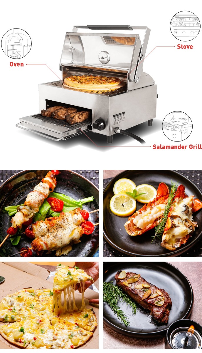 Capt'N Cook OvenPlus Salamander Grill Features